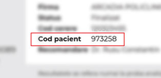 cod pacient