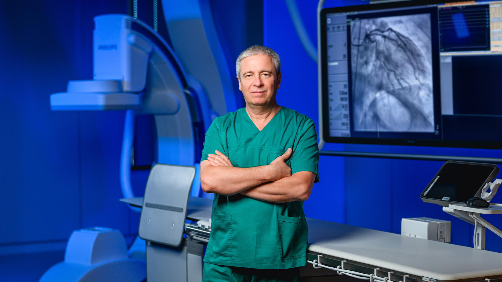 Afectare vasculară cardiacă cu risc de moarte subită, tratată intervențional la Arcadia