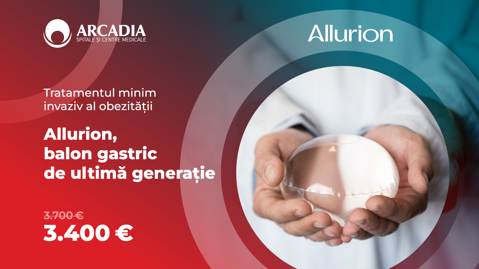 Balonul gastric Allurion – tratament minim invaziv pentru obezitate, acum la un preț special